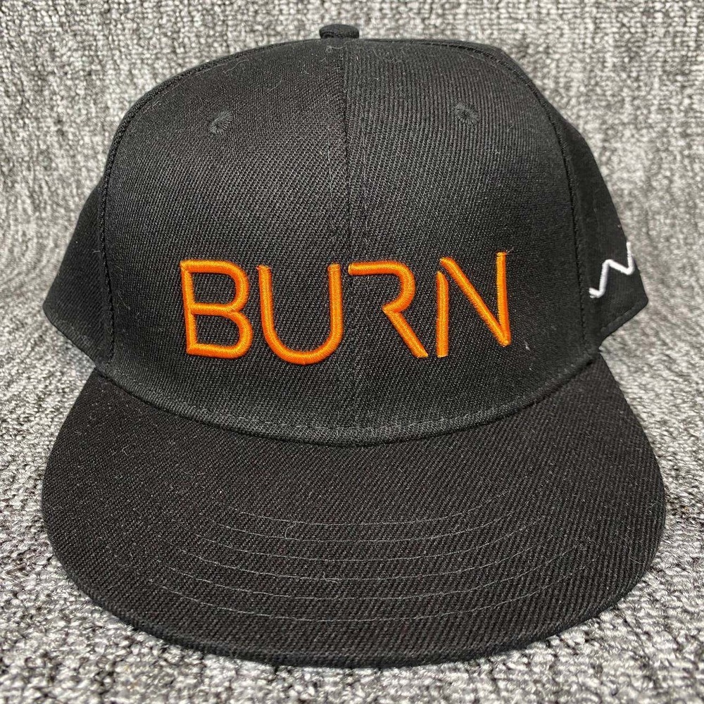 Violent Gentlemen Burn Snapback Hat Mens OS Black Orange Embroidered Flat Brim